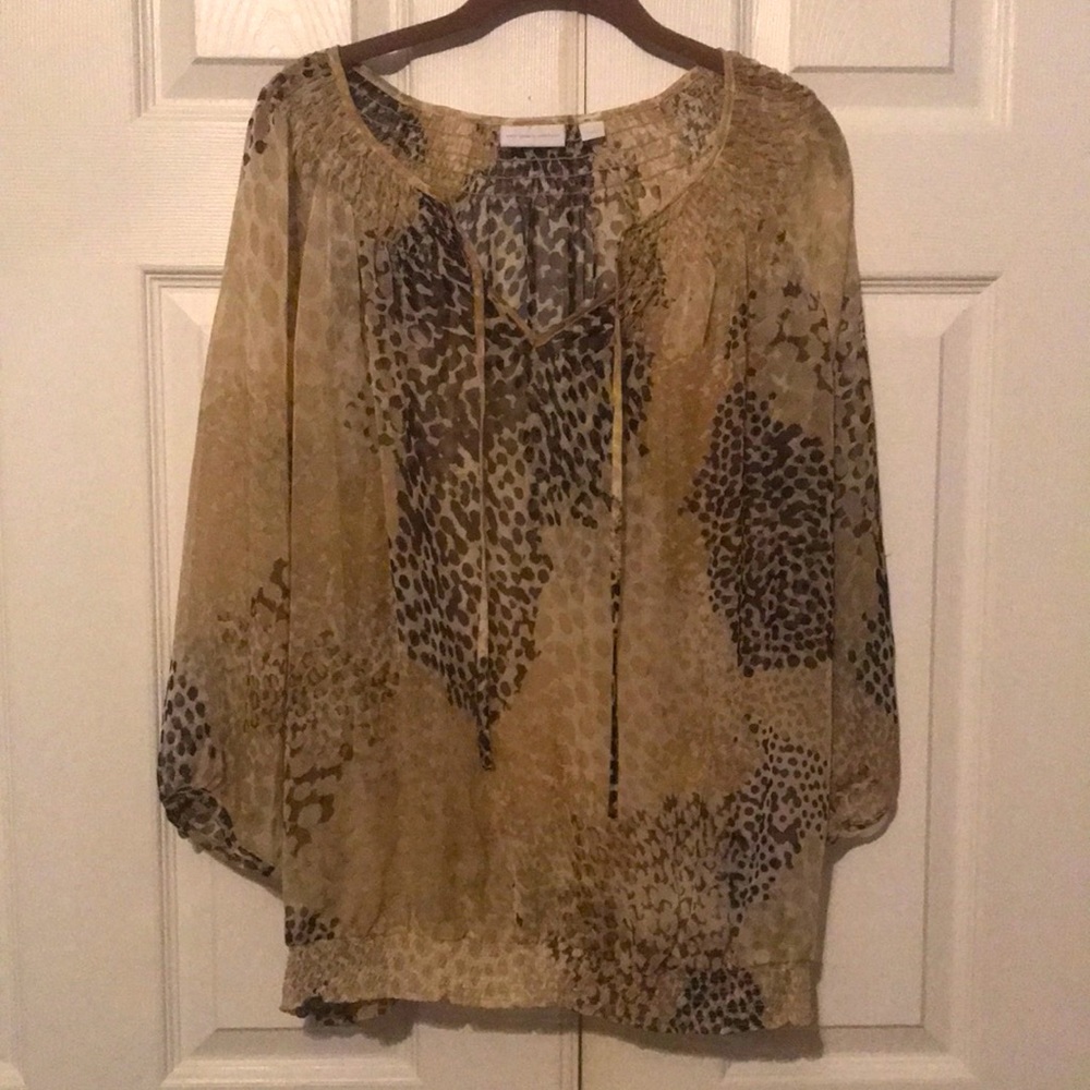 Very nice sheer print top